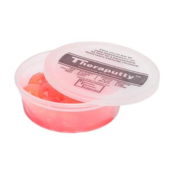 Fabrication Enterprises Fabrication Enterprises 10-0906 Cando Theraputty Exercise Material; 4 Oz. - Red - Soft 10-0906